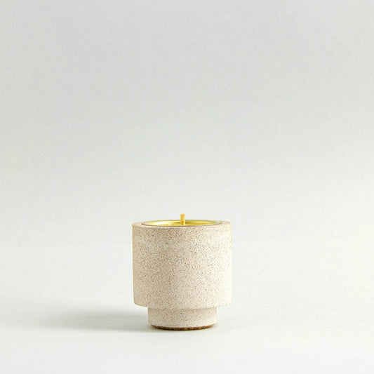 Stackable Candle / Tealight Holder - Jesmonite Natural/Cream