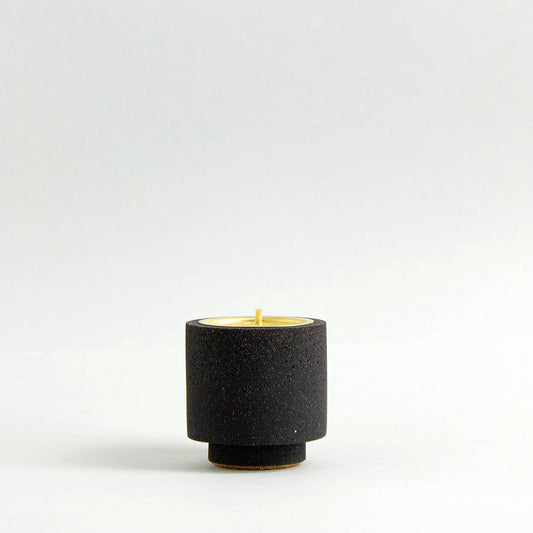 Stackable Candle / Tealight Holder - Jesmonite Black