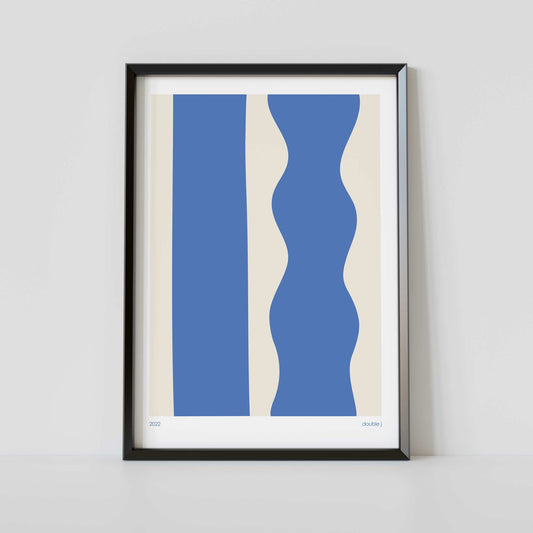 Modern Wall Art Print - Blue